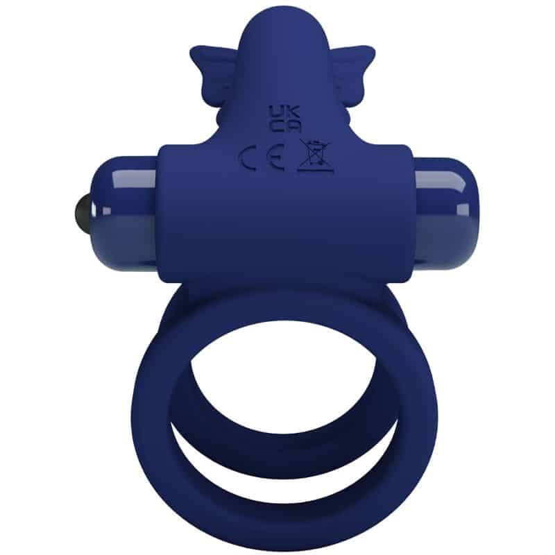 Pretty Love - Jamele Anel Duplo Com Estimulador De Vibrao E Borboleta Azul - Image 4
