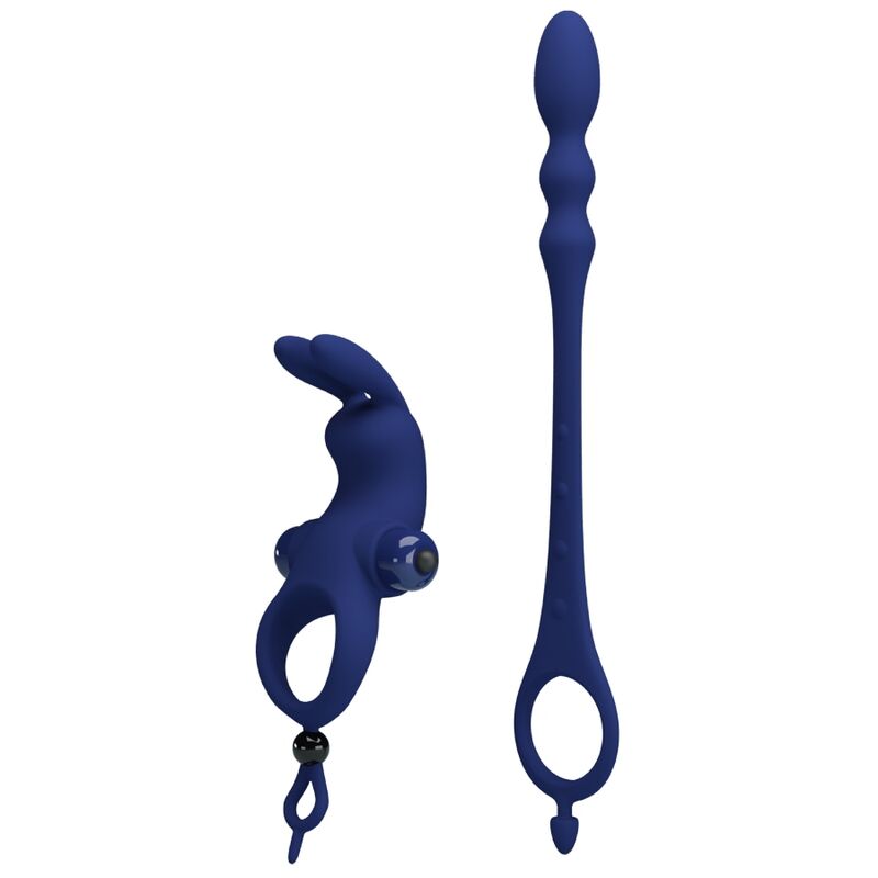 Pretty Love - Ayad Anel Vibrador Coelho Com Plug Azul - Image 5