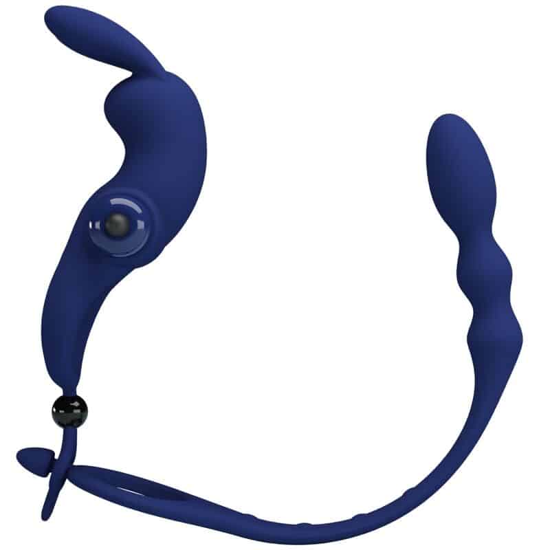 Pretty Love - Ayad Anel Vibrador Coelho Com Plug Azul - Image 2