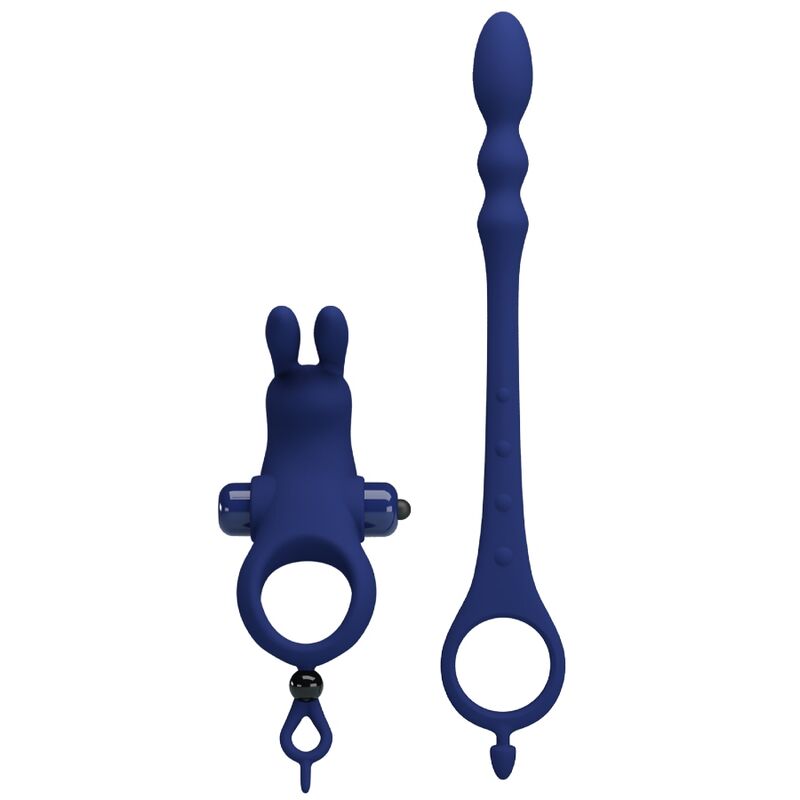 Pretty Love - Ayad Anel Vibrador Coelho Com Plug Azul - Image 4