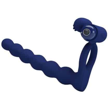 Pretty Love - Ajmal Anel Vibrador Com Plug Azul