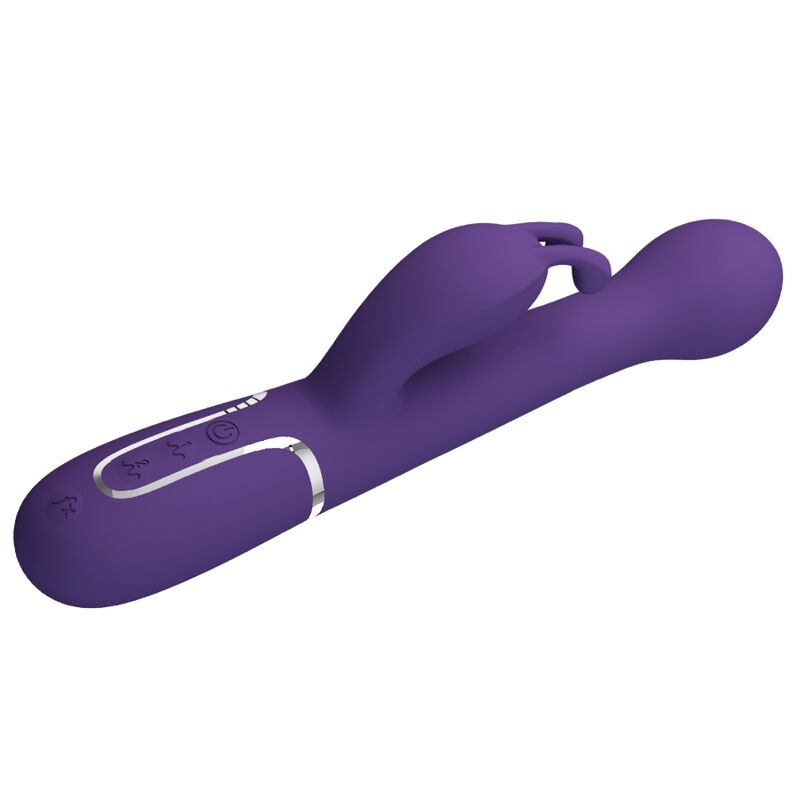 Pretty Love - Dejon Vibrador Coelho 3 Em 1 Multifuno Roxo - Image 4