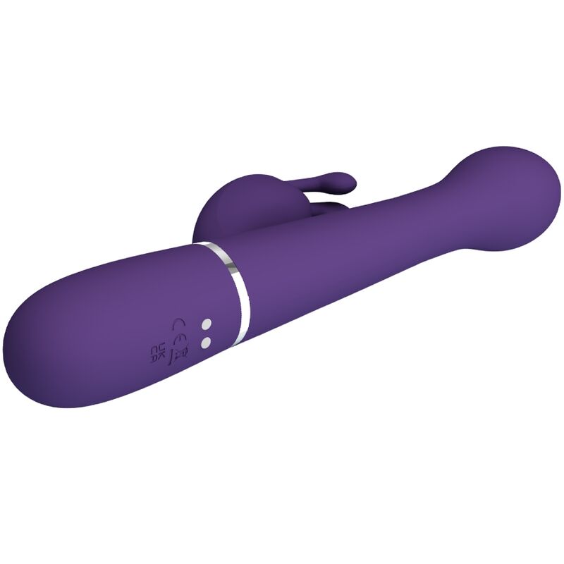Pretty Love - Dejon Vibrador Coelho 3 Em 1 Multifuno Roxo - Image 6