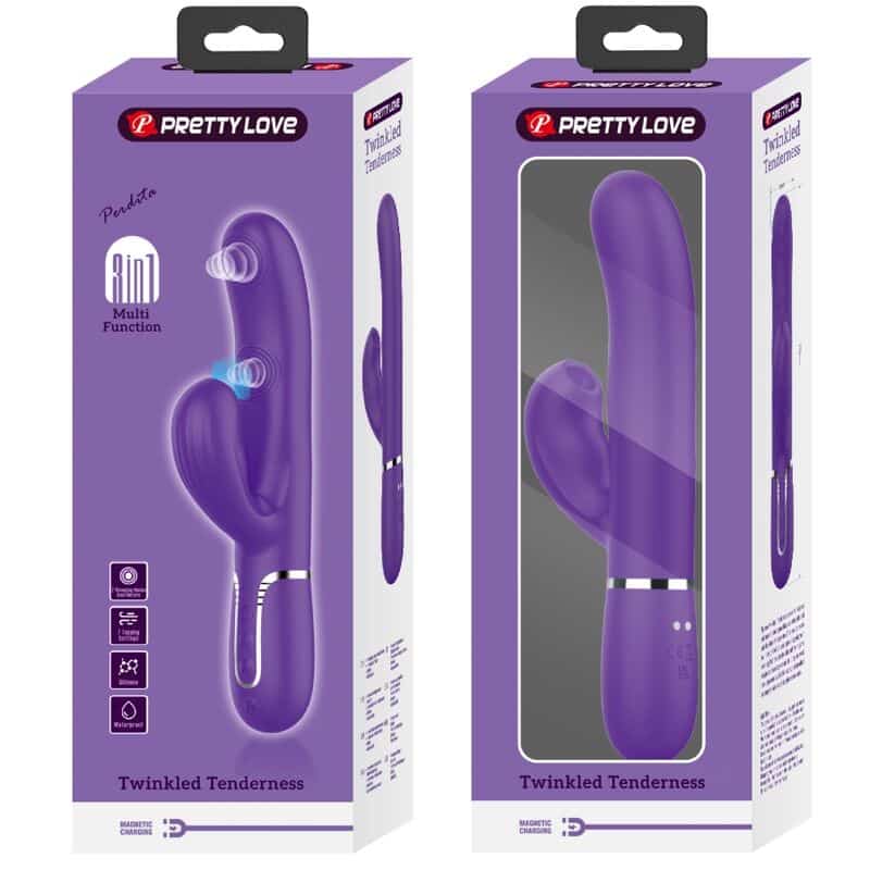 Pretty Love - Perlita Vibrador G-Spot 3 Em 1 Multifuno Roxo - Image 11