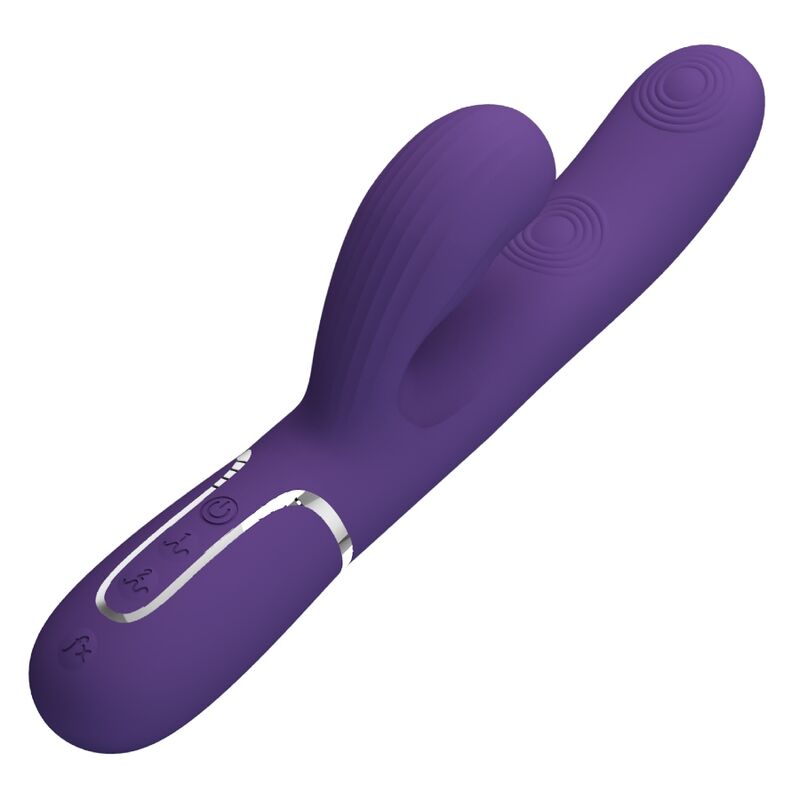 Pretty Love - Perlita Vibrador G-Spot 3 Em 1 Multifuno Roxo - Image 4