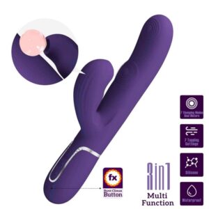Pretty Love - Perlita Vibrador G-Spot 3 Em 1 Multifuno Roxo
