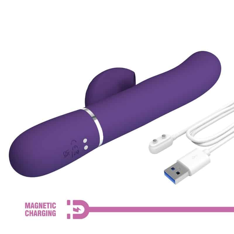 Pretty Love - Perlita Vibrador G-Spot 3 Em 1 Multifuno Roxo - Image 10