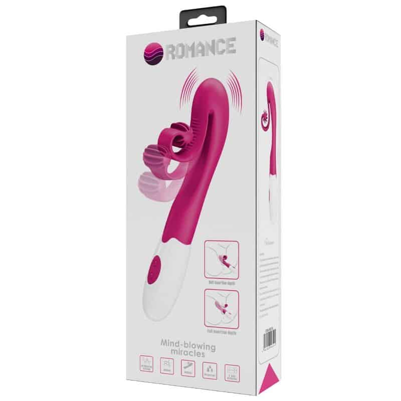 Romance - Vibrador E Estimulador 30 Velocidades Cor-De-Rosa - Image 9