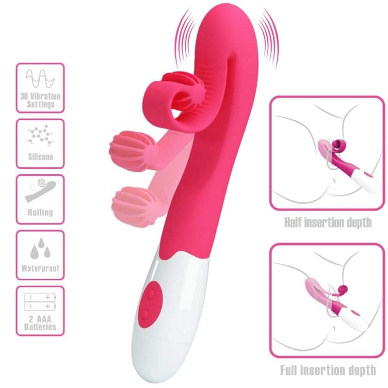 Romance - Vibrador E Estimulador 30 Velocidades Cor-De-Rosa - Image 5