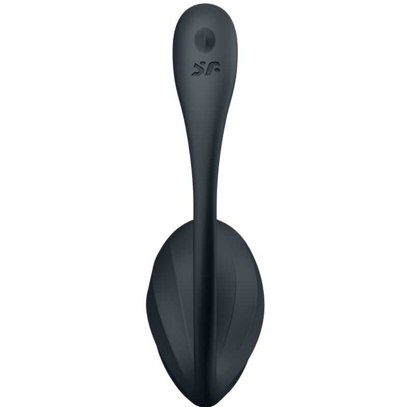 Satisfyer - Ribbed Petal Estimulador De Ponto G Controle Remoto Preto Aplicativo Gratuito - Image 3