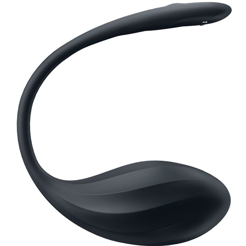 Satisfyer - Ribbed Petal Estimulador De Ponto G Controle Remoto Preto Aplicativo Gratuito - Image 4