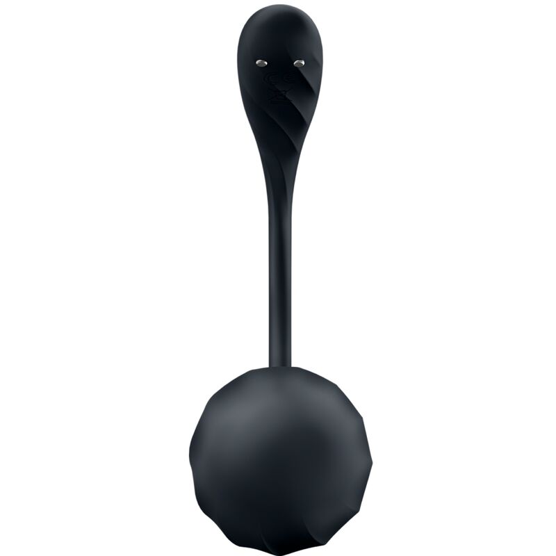 Satisfyer - Ribbed Petal Estimulador De Ponto G Controle Remoto Preto Aplicativo Gratuito - Image 5