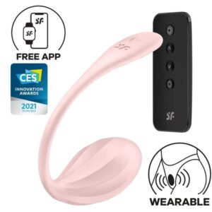 Satisfyer - Ribbed Petal Estimulador De Controle Remoto G Point Rose Com Aplicativo Gratuito