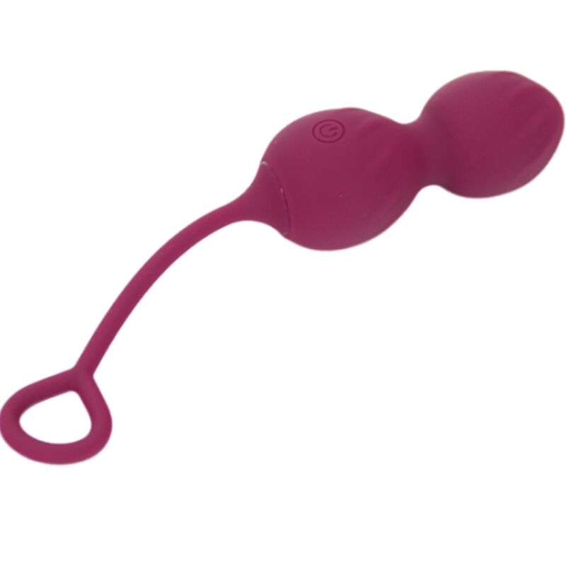 Armony - Blossoms Vaginal Dumbbell Vibração Controle Remoto 10 Vibrações Vermelho Escuro - Image 4