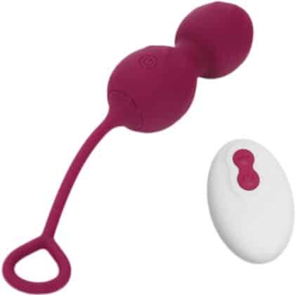 Armony - Blossoms Vaginal Dumbbell Vibração Controle Remoto 10 Vibrações Vermelho Escuro