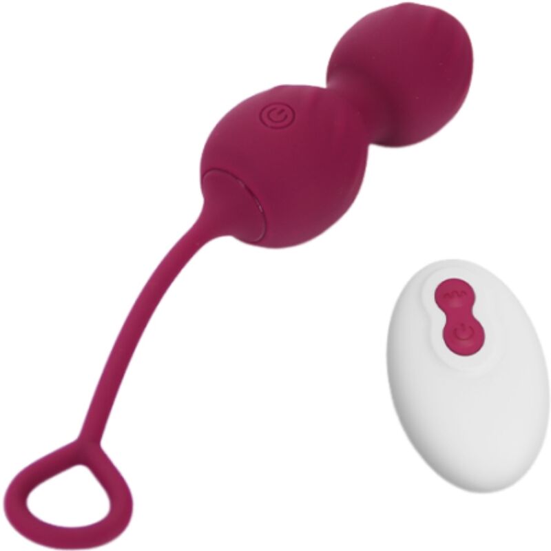 Armony - Blossoms Vaginal Dumbbell Vibração Controle Remoto 10 Vibrações Vermelho Escuro