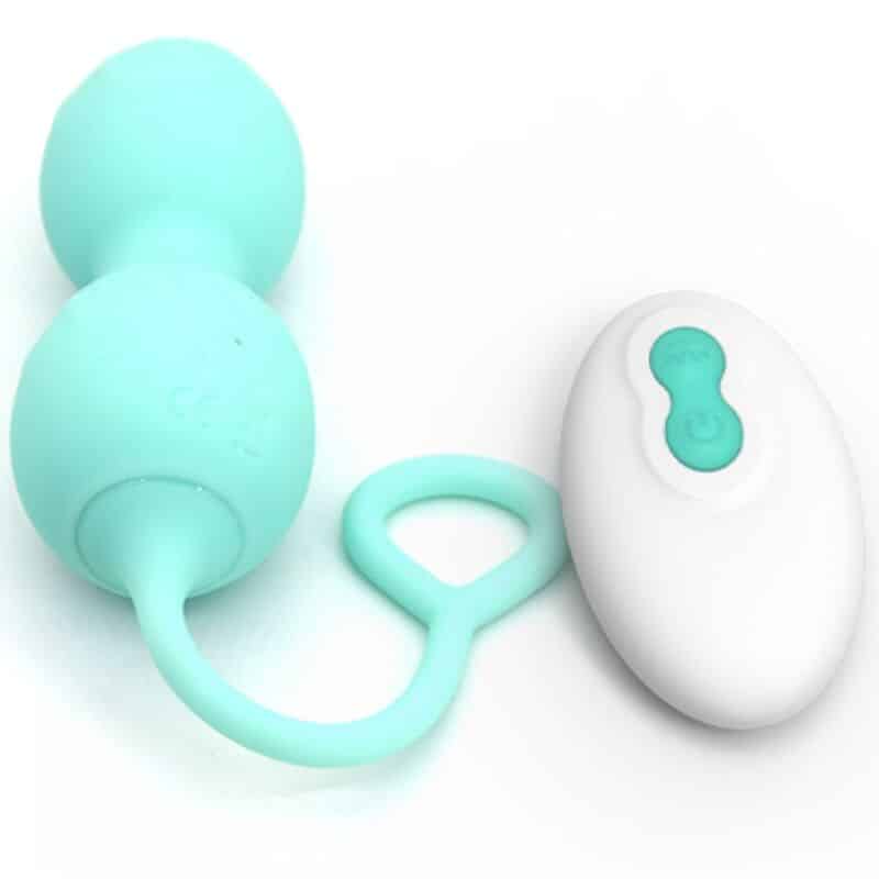 Armony - Blossoms Vaginal Dumbbell Vibração Controle Remoto 10 Vibrações Verde - Image 2