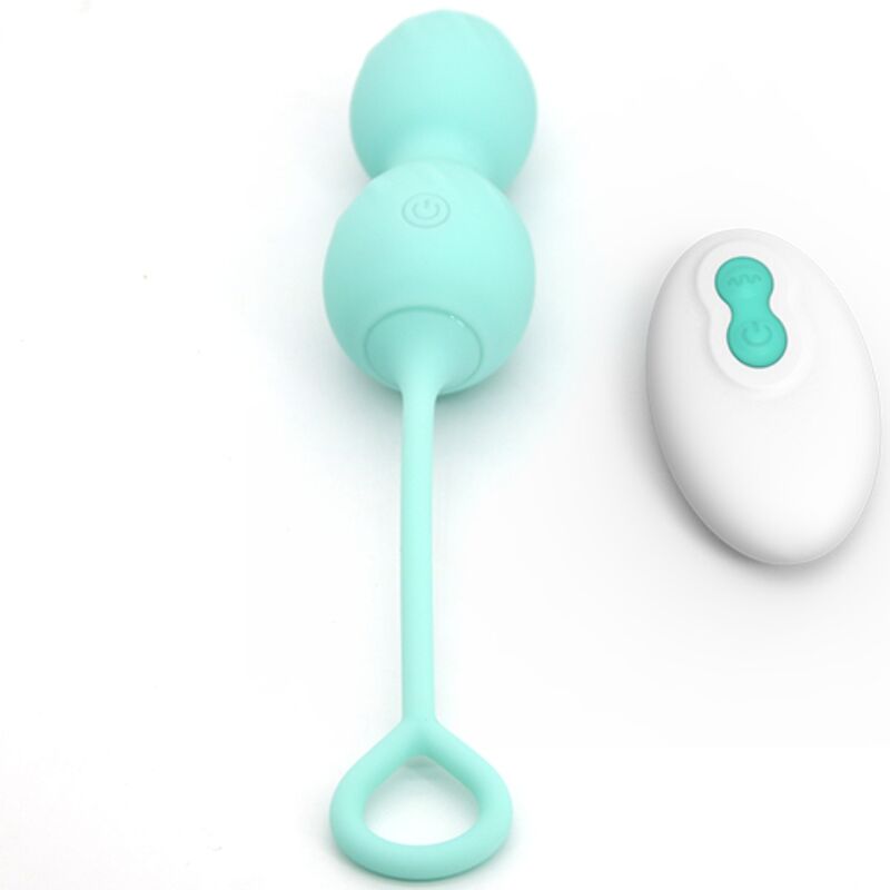 Armony - Blossoms Vaginal Dumbbell Vibração Controle Remoto 10 Vibrações Verde - Image 3