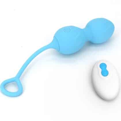 Armony - Blossoms Vaginal Dumbbell Vibração Controle Remoto 10 Vibrações Azul