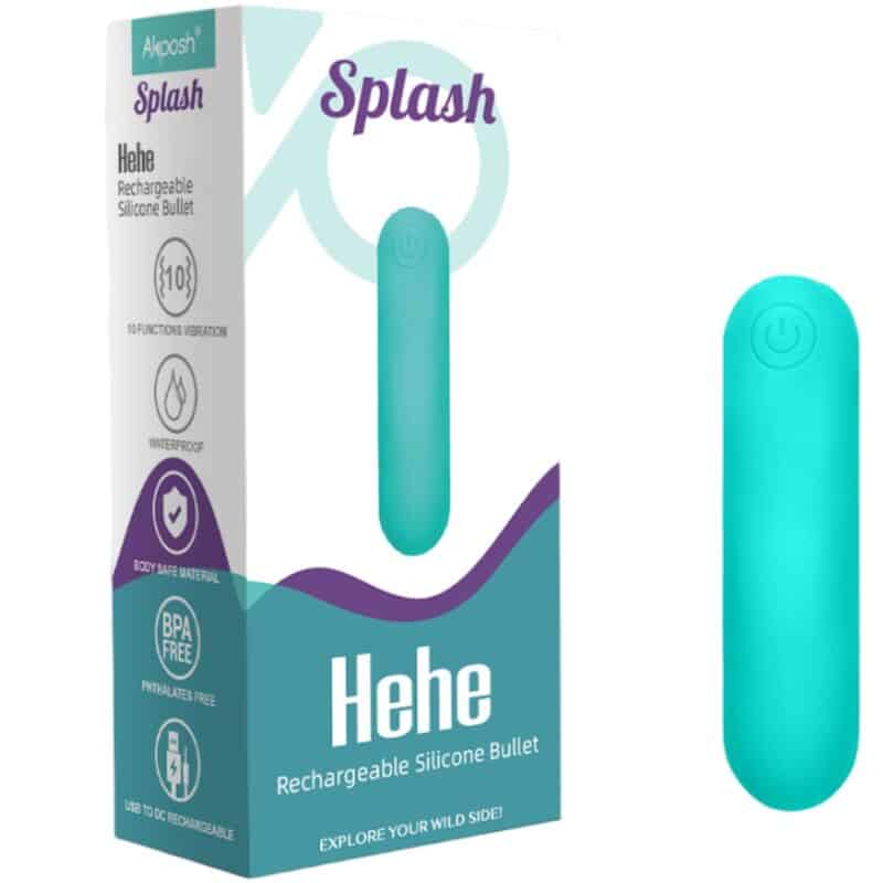 Armony - Splash Hehe Vibrador Bala Silicone 10 Vibrações 65 X 15 Cm Verde - Image 6