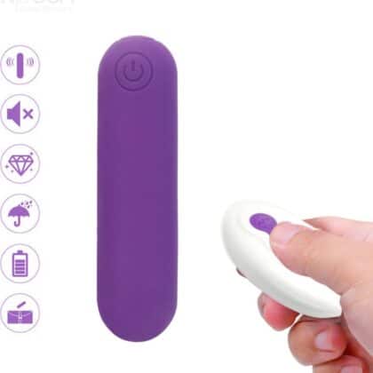 Armony - Splash Joline Vibrador Bala Silicone Controle Remoto 10 Vibrações 65 X 15 Cm Roxo