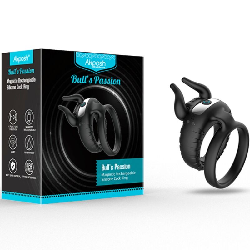 Armony - Bull's Pasion Vibrador De Anel 10 Velocidades Preto - Image 7