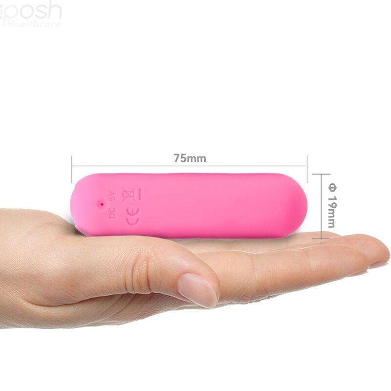 Armony - Splash Joie Vibrador Bullet Silicone Controle Remoto 10 Vibrações 75 X 19 Cm Rosa - Image 4