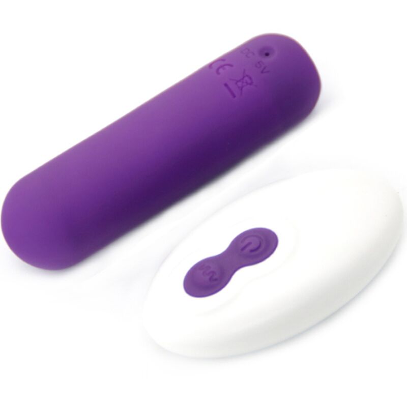 Armony - Splash Joie Vibrador Bullet Silicone Controle Remoto 10 Vibrações 75 X 19 Cm Roxo - Image 2