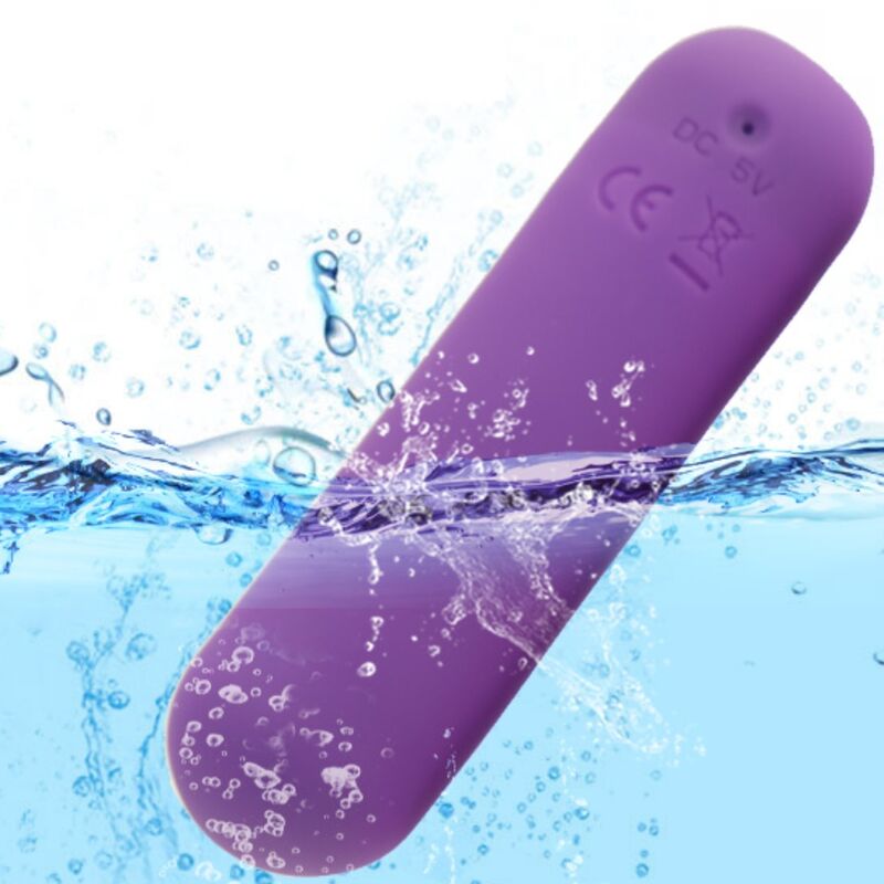 Armony - Splash Joie Vibrador Bullet Silicone Controle Remoto 10 Vibrações 75 X 19 Cm Roxo - Image 3