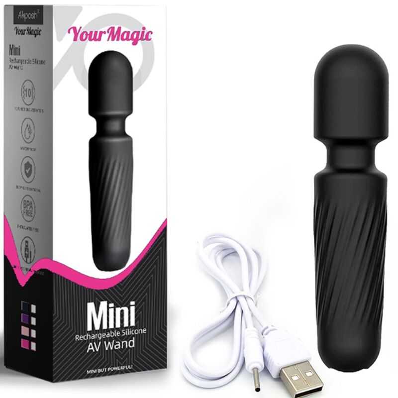 Armony - Your Magic Massager E Vibrador Recarregável 10 Vibrações Preto - Image 6
