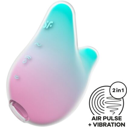 Satisfyer - Mermaid Vibes Estimulador E Vibrador Menta E Rosa