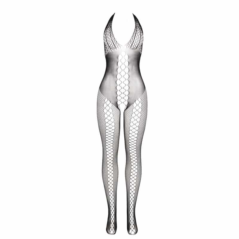 Subblime - 951832 Bodystocking Com Costas Abertas E Detalhes Cruzados Preto Tamanho Único - Image 6