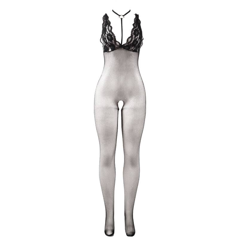 Subblime - 951993 Bodystocking Sem Costas De Rede Transparente Preto Tamanho Único - Image 5