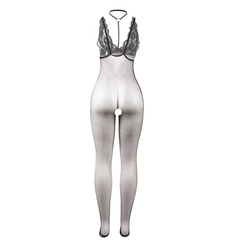 Subblime - 951993 Bodystocking Sem Costas De Rede Transparente Preto Tamanho Único - Image 6