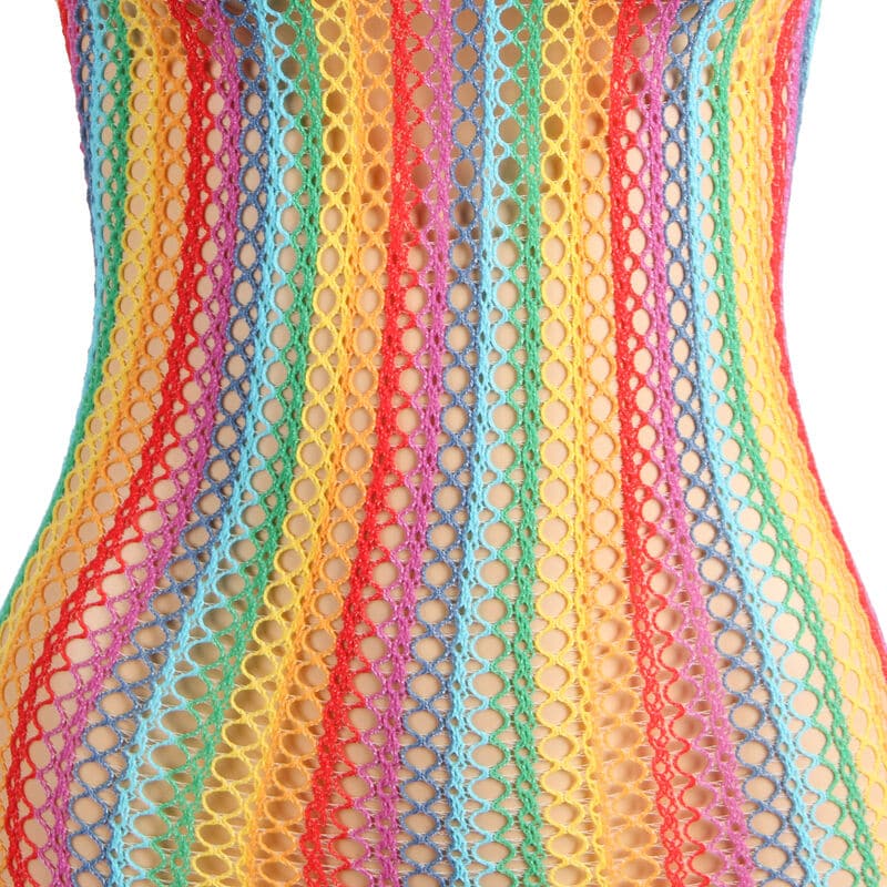 Subblime - 952341 Vestido Rainbow Fishnet Tamanho Único - Image 8