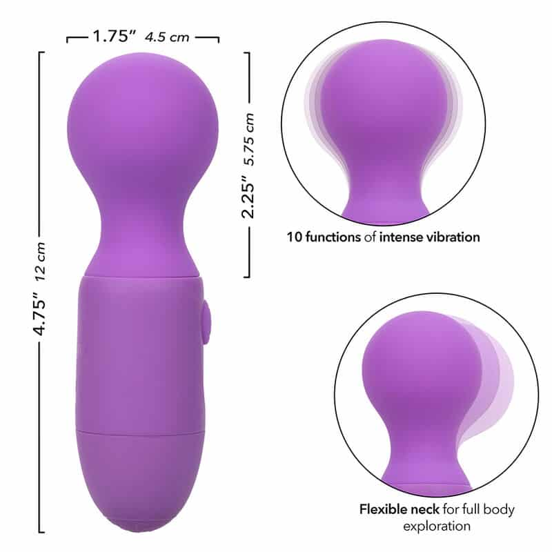 Calexotics - First Time Massageador Recarregável 10 Vibrações Roxo - Image 8