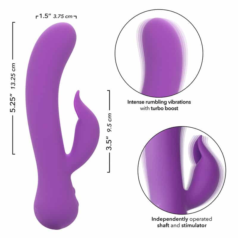 Calexotics - First Time Vibrador Pleaser Recarregável Roxo - Image 7
