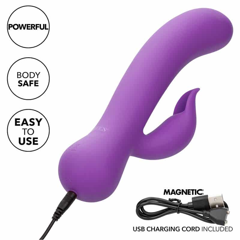 Calexotics - First Time Vibrador Pleaser Recarregável Roxo - Image 8