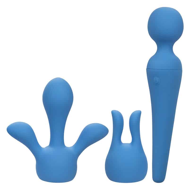 Calexotics - Couture Kit Vibrador Wand 10 Vibrações Azul - Image 2