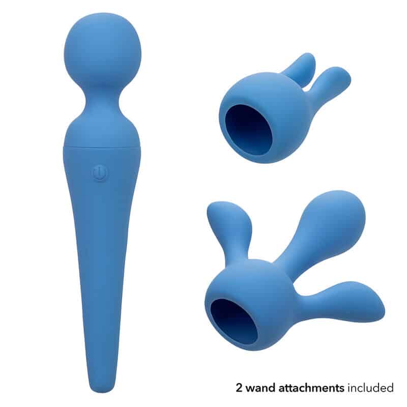 Calexotics - Couture Kit Vibrador Wand 10 Vibrações Azul - Image 6