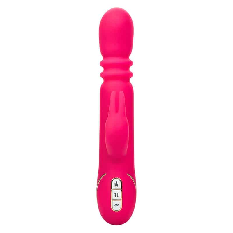 Calexotics - Jack Fantasy Vibrador Triplo Aquecido Coelho Rosa - Image 4