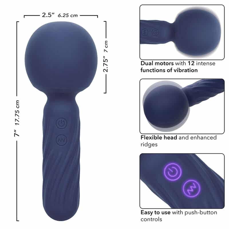 Calexotics - Charisma Seduction Massager 12 Funções 17,75 Cm X 6,25 Cm Roxo - Image 7