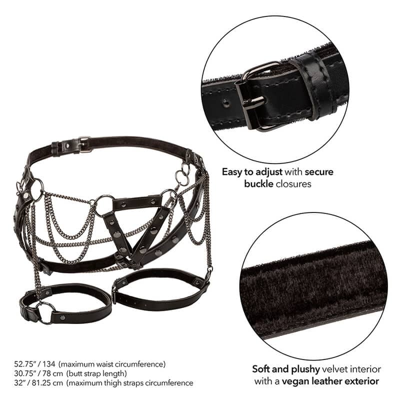 Calexotics - Euphoria Multicain Thigh Harness Premium Tamanho Plus - Image 3