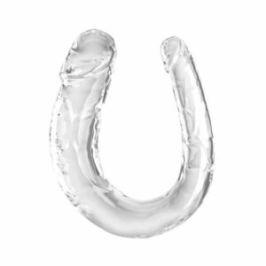 King Cock - Double Trouble Dildo Duplo 33 Cm Transparente