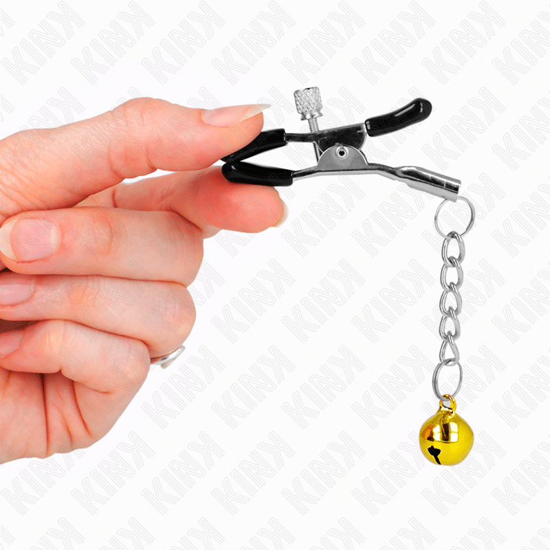 Kink - Pinças Pingente Jingle Bell Dourada 6 Cm - Image 4