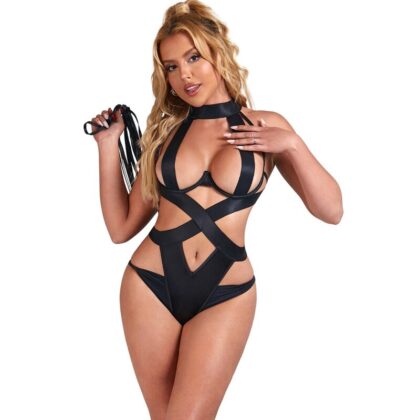 Subblime - Corpo Halter Sexy Com Arnês Preto S/M