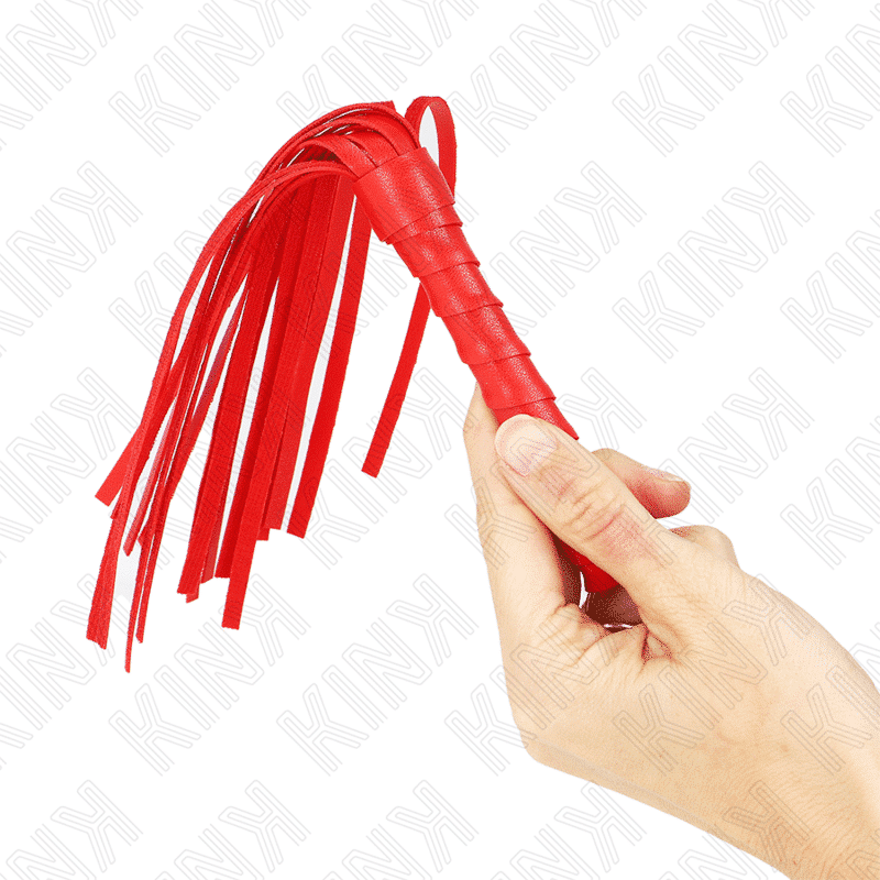 Kink - Mini Chicote Vermelho Simples 28 Cm - Image 3