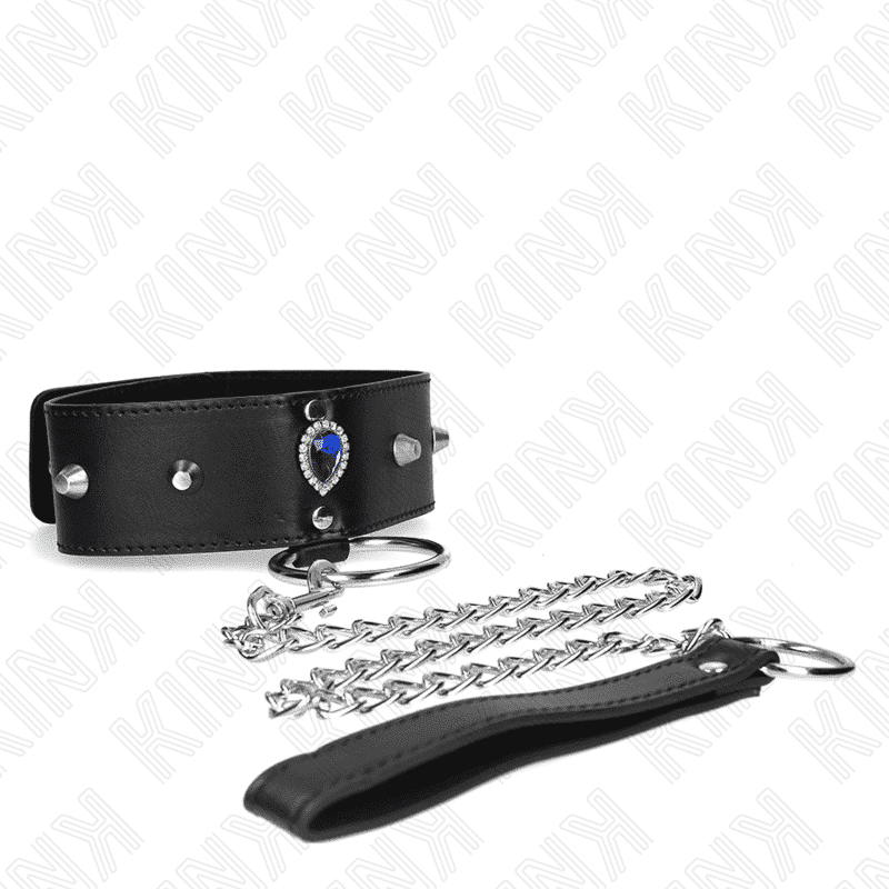 Kink - Colar 65 Cm Com Alça Com Diamantes Azuis Ajustável 36-43 Cm X 5 Cm - Image 4