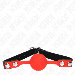 KINK - BOLA SILICONE VERMELHA MORDAÇA 4 CM 60 X 2 CM