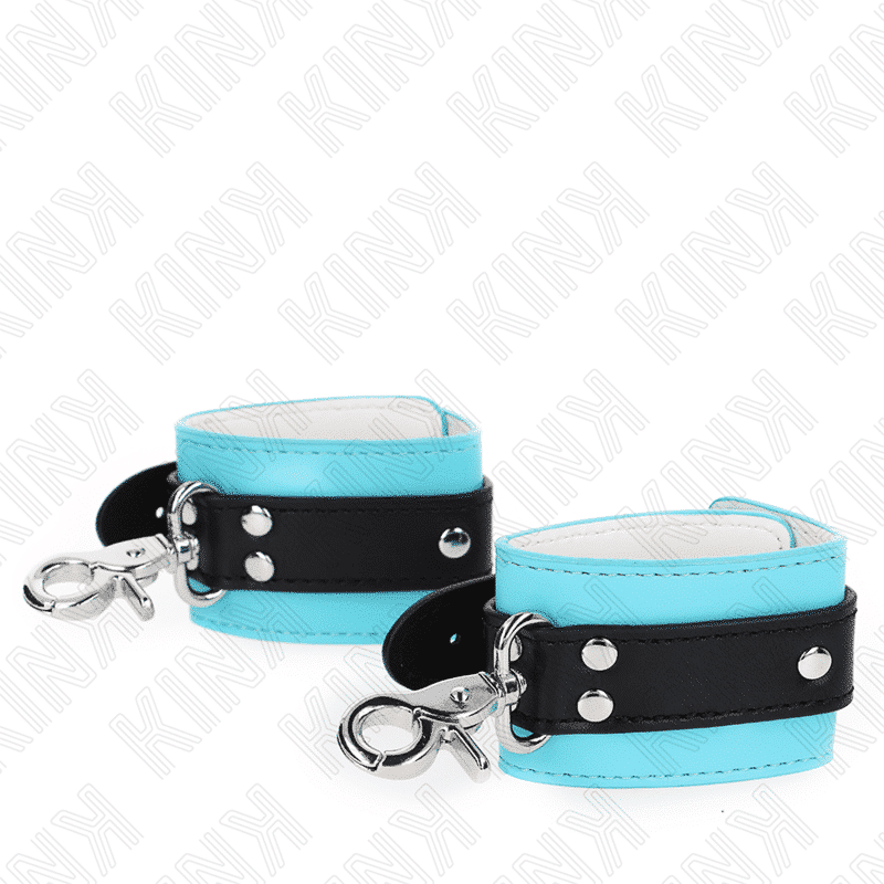 Kink - Retenções De Pulso Fecháveis Premium Preto / Azul Ajustáveis 21-28 Cm X 5,5 Cm - Image 3